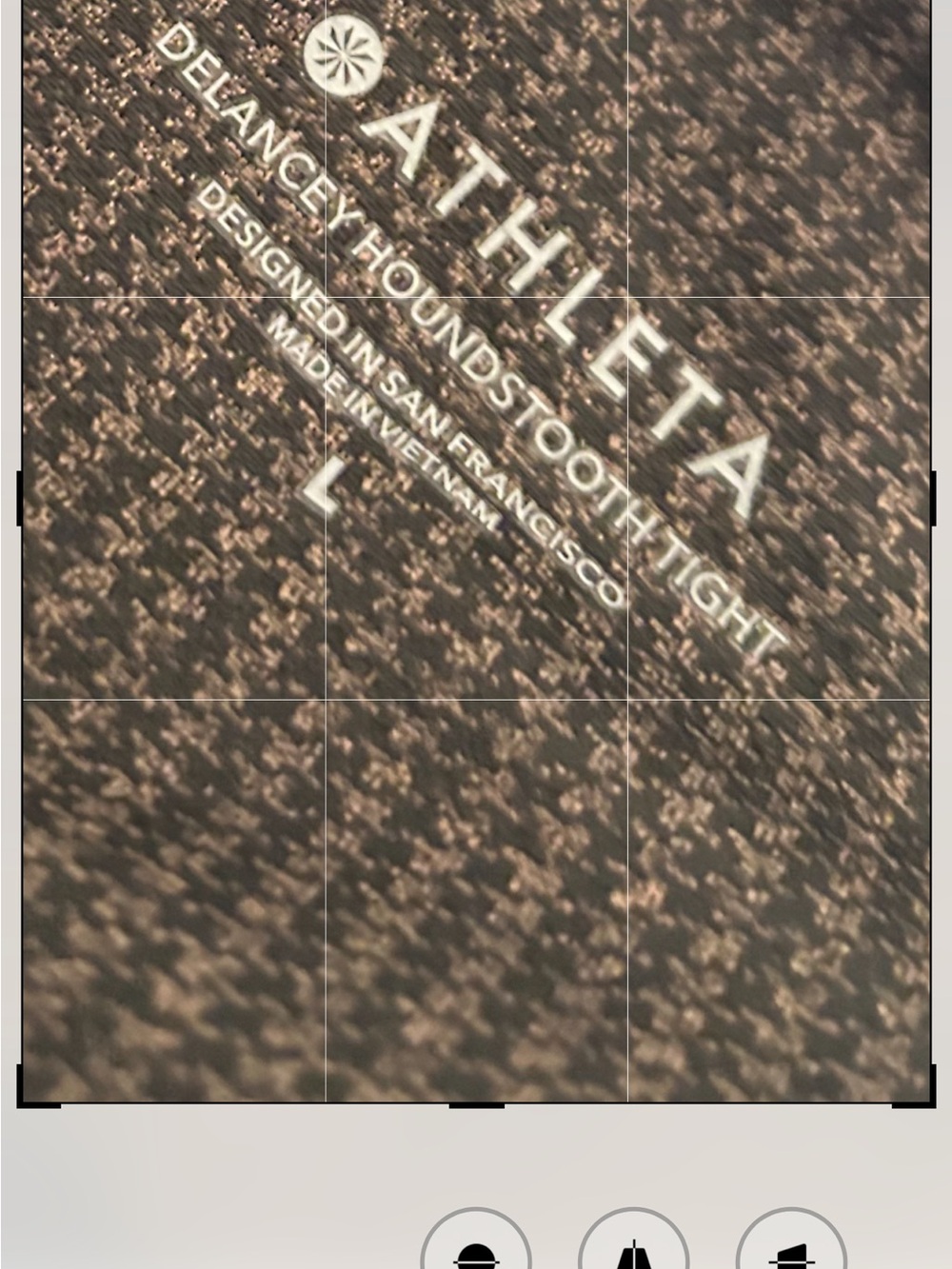 Athleta Women’s Delancey Houndstooth Tight High-Waist Ponte Brown EUC L - Picture 8 of 9